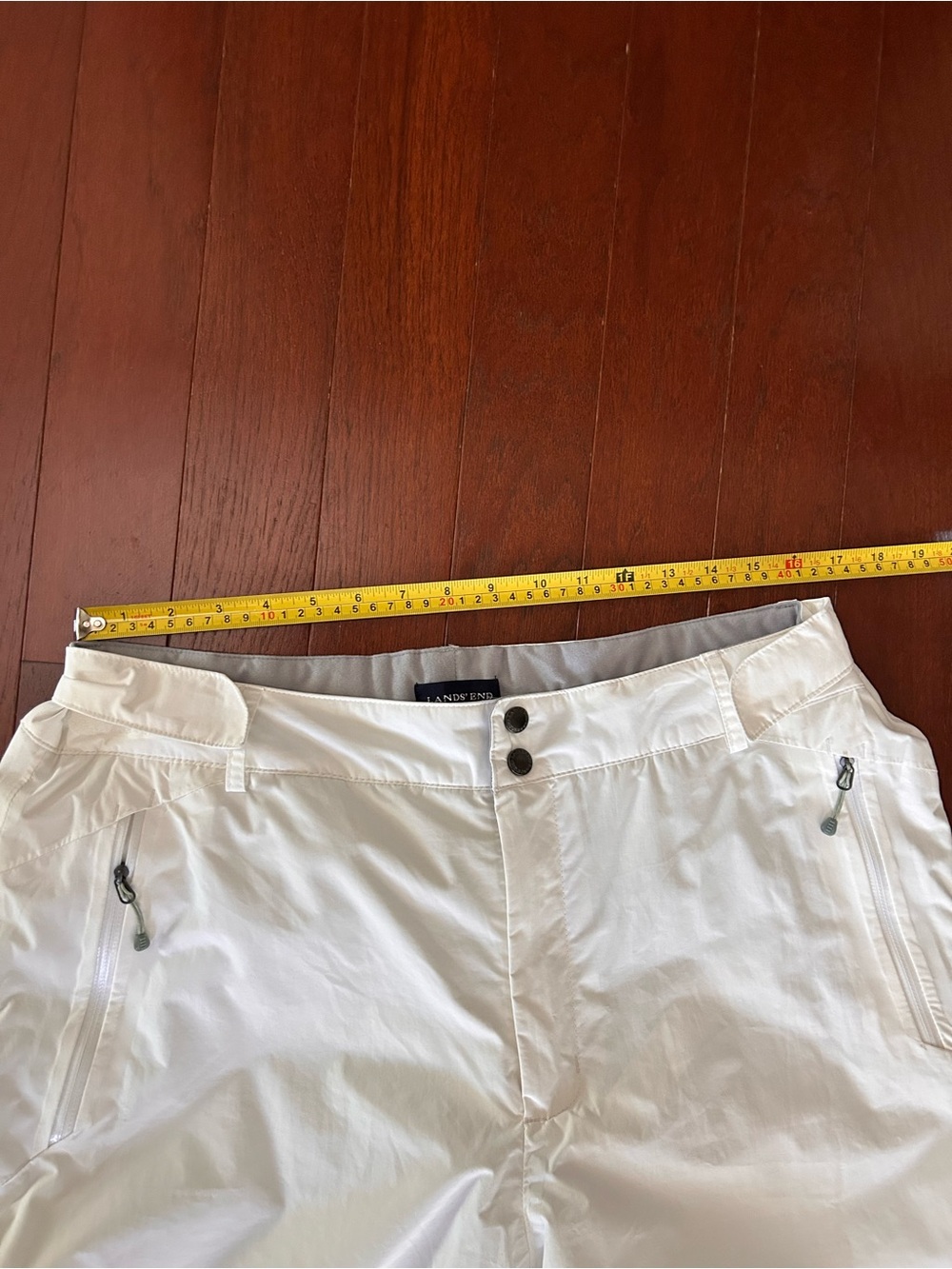 LAND'S END f(x) Primaloft waterproof insulated Snow Pants in White Womens Large - Picture 4 of 14